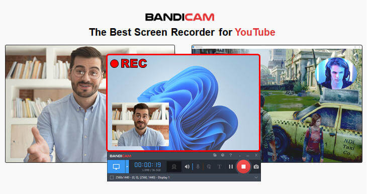 Screen Recorder for YouTube, Bandicam