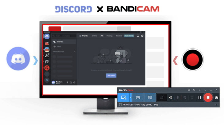 record discord audio and video calls, bandicam