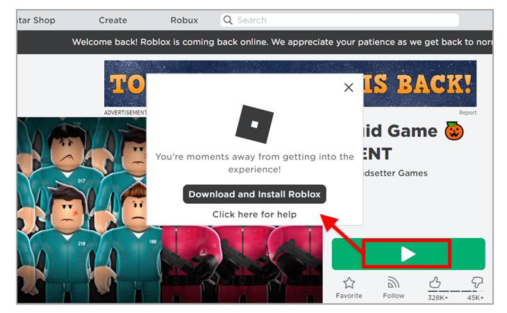 Download Roblox, Install Roblox