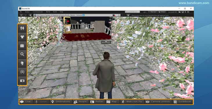 second life game, controls