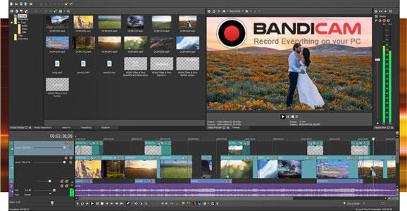 sony vegas, bandicam