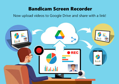 Google Drive Upload Feature, google drive, Bandicam