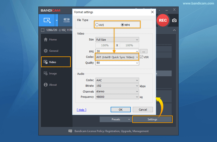 Screen Recording with AV1