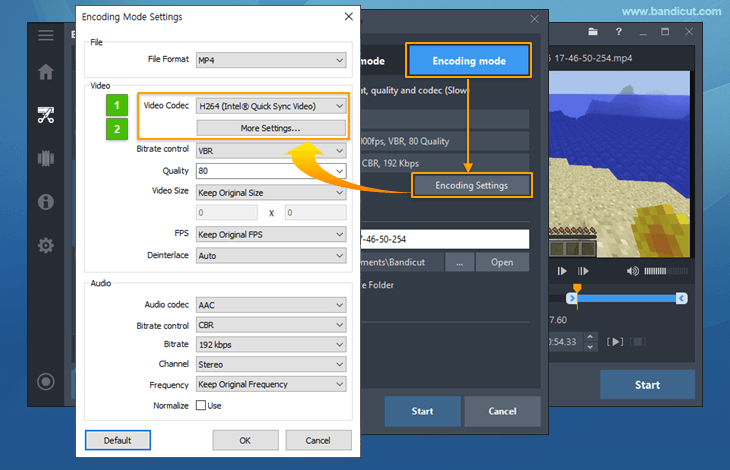 Bandicut, H.264 Intel Quick Sync Video, Hardware acceleration