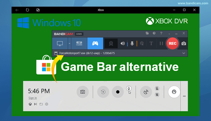 Game Bar alternative, Bandicam, Game dvr alternative