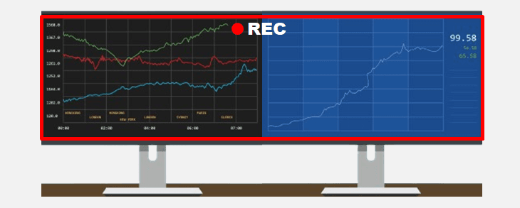 Record dual monitors at once