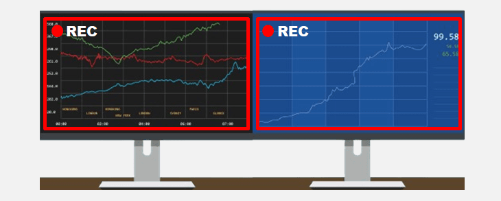 Record dual monitors separately