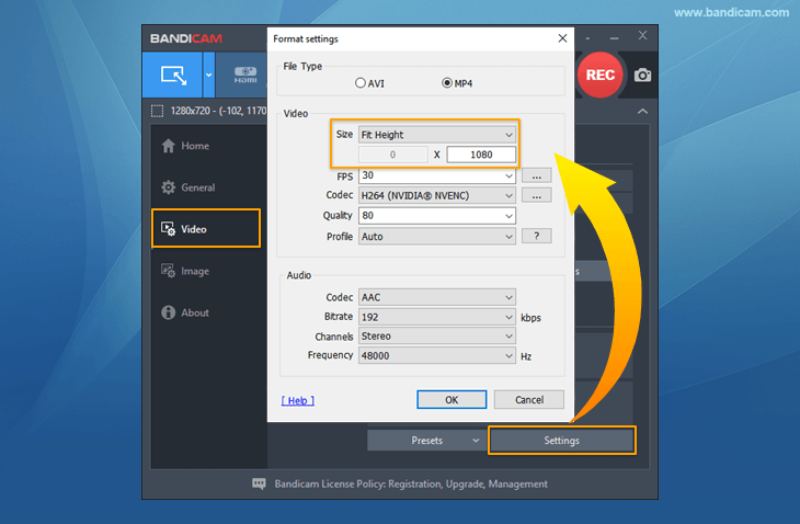 Bandicam, how to make 1080p YouTube videos