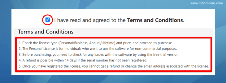 Software refund policy