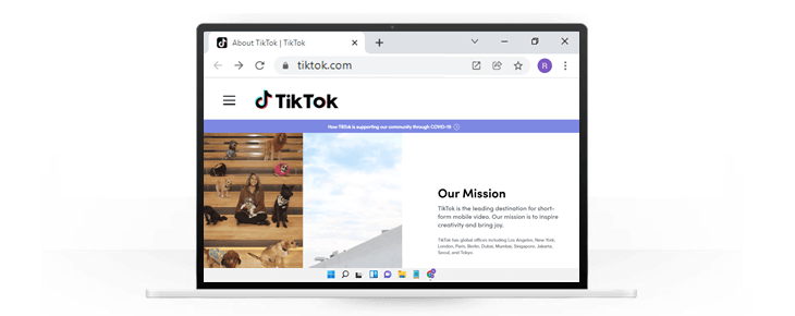 tiktok desktop pc